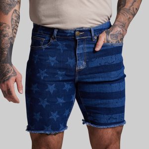 FLEX Stretchy Jort 7" (Dark Americana)
