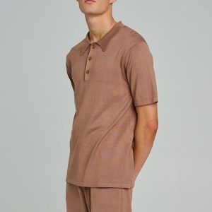 Light Taupe Lounge Polo - CLEARANCE