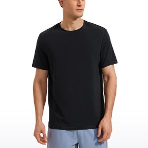 Pima Cotton T-Shirts Short Sleeve Crew Neck