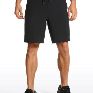 Feathery-Fit Athletic Shorts 9''- Lined