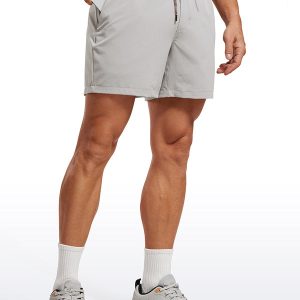 Feathery-Fit 2 in 1 Athletic Shorts 5''- with Pockets