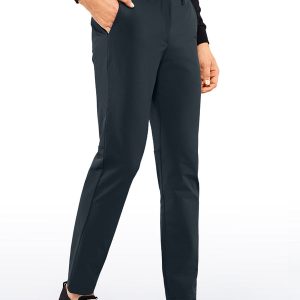 Stretch Slim-Fit Pants with Pockets 33''